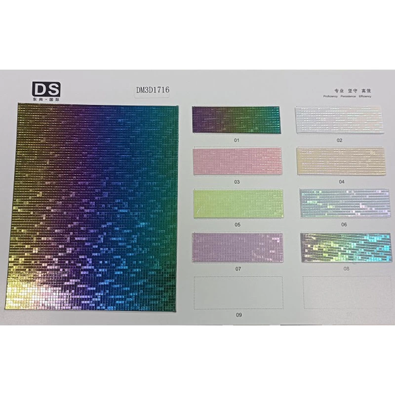 Rainbow Film for Woemn Shoes&Bags Faux Leather Material