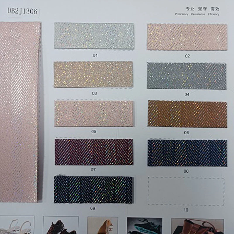 Film Fabric for Women Shoes Shining Leather Fabric