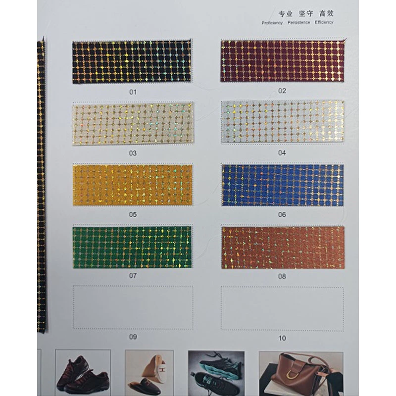 Shining Shoe Upper Material Film Fabric for Women Shoes