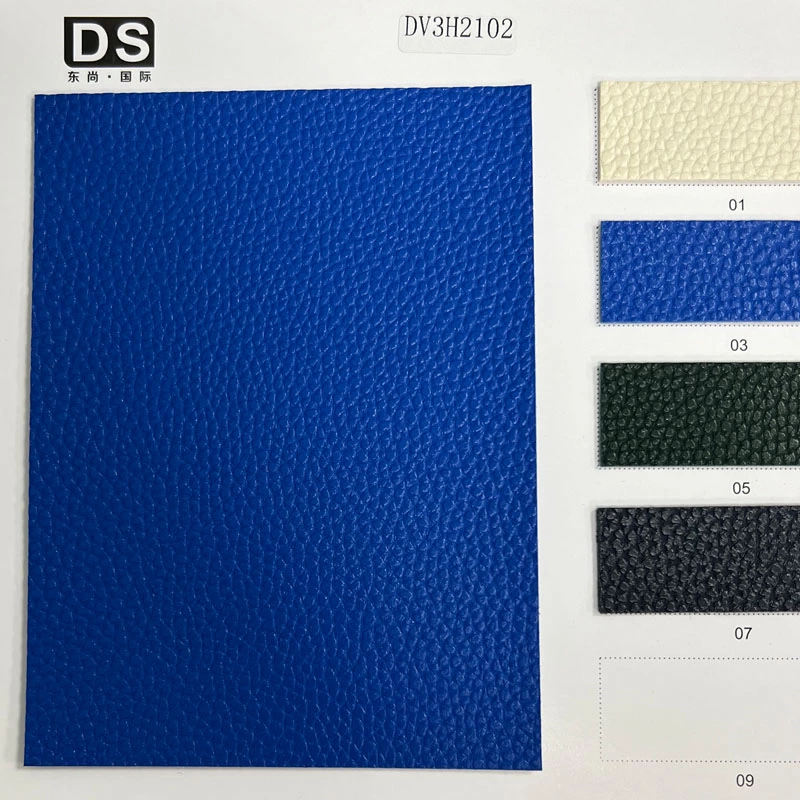 LARGE LITCHI PATTERN PVC SYNTHETIC LEATHER  MATERIAL