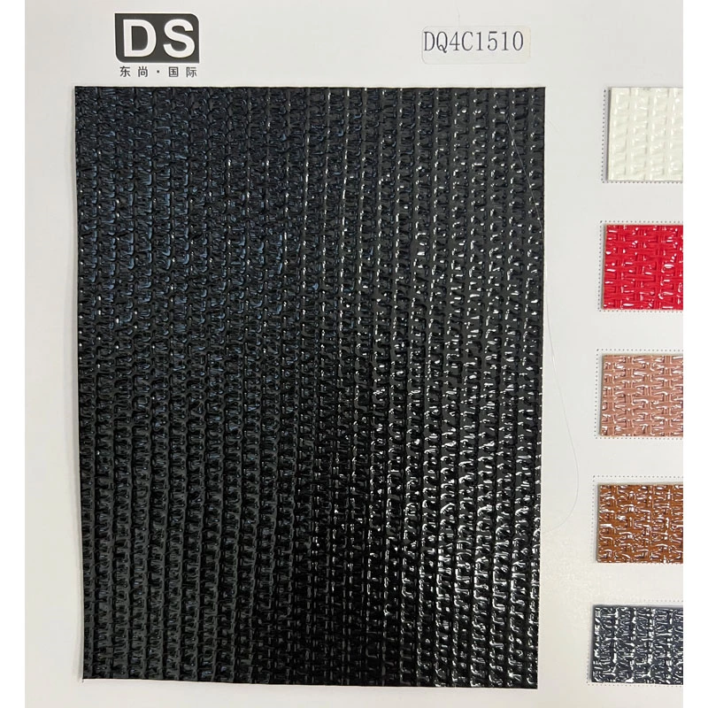 WOVEN PATTERN CRYSTAL PU LEATHER