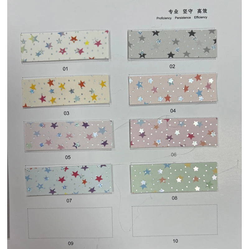 STAR PATTERN GLITTER DESIGNER FAUX LEATHER SHEETS