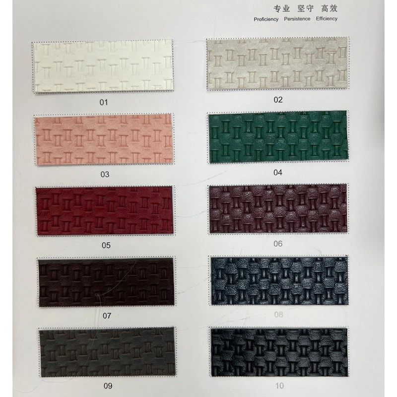 WEAVE PATTERN EMBOSSED PU LAMINATED LEATHER