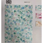 COLORFUL BUBBLE PATTERN STRETCH PU LEATHER FABRIC