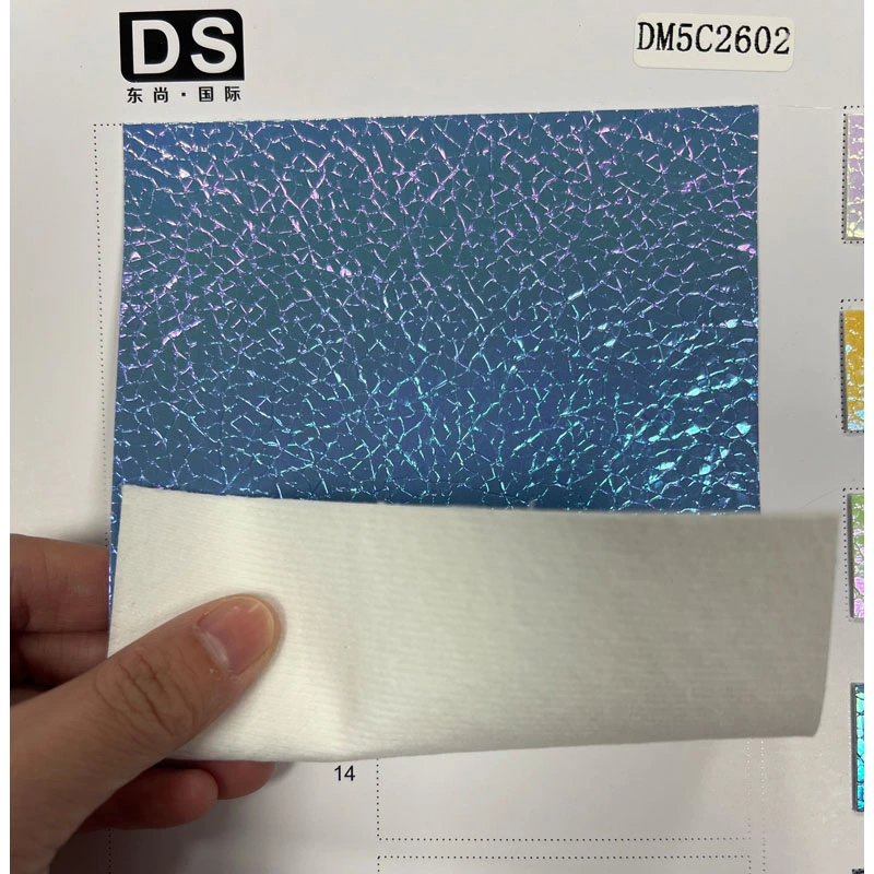 RAINBOW BIG GRAINS FILM PU LEATHER FOR SUMMER SHOES