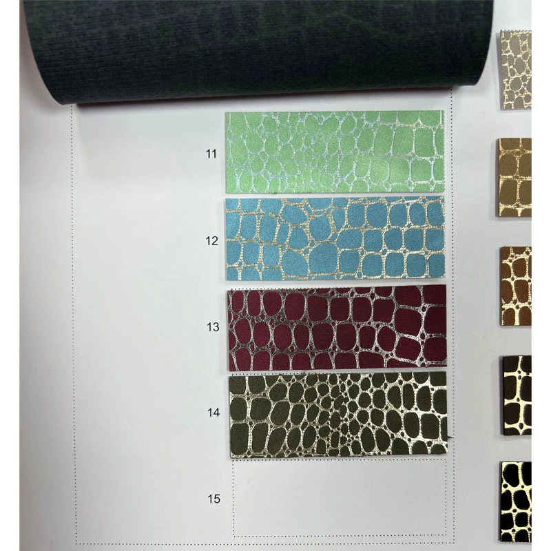 STONE PATTERN ARTIFICIAL LEATHER MATERIAL FASHION DESIGN