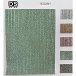 VERTICAL STRIPES JEWELS FAUX LEATHER MATERIAL