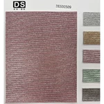 HORIZONTAL STRIPES JEWELS PU PVC LEATHER