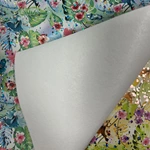 FLOWER PATTERN FILM PU SYNTHETIC LEATHER