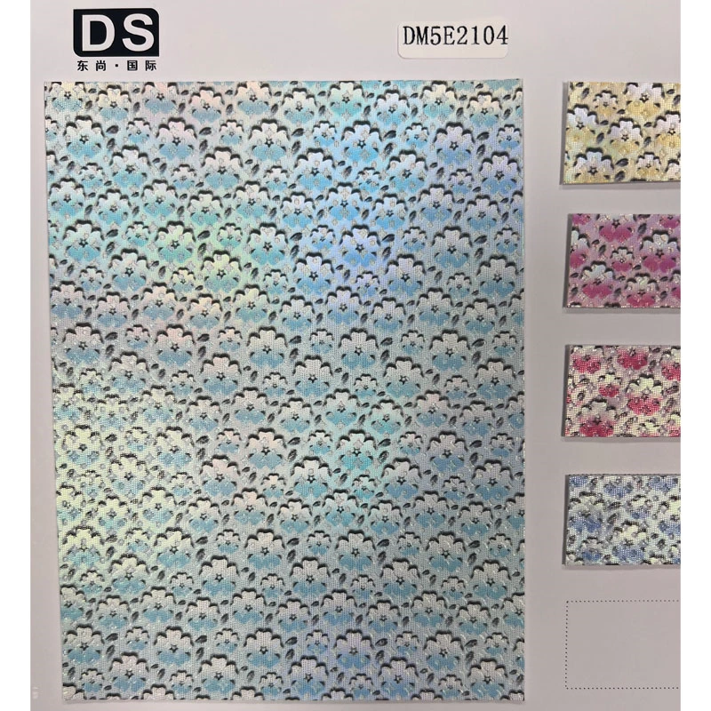 FLOWER PATTERN FILM PU LEATHER UPPER