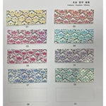 FLOWER PATTERN FILM PU LEATHER UPPER