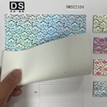 FLOWER PATTERN FILM PU LEATHER UPPER
